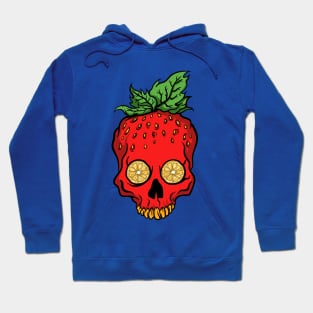 Strawberry Skulls Orange Eyes Hoodie